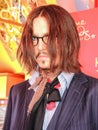 Johnny depp Hollywood actor wax figure sculpture at madame tussauds.